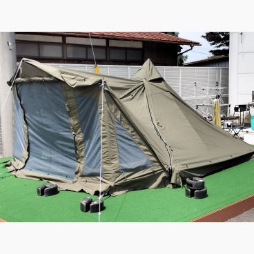 GLAMCAMP モノポールテント 二股ポールテント ワンポールテント 3M 約300×300×250(h)cm｜トレファクONLINE