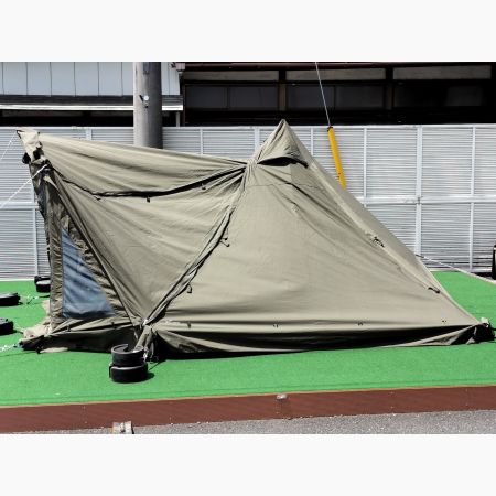 FUTURE FOX (フューチャーフォックス) モノポールテント 別売メッシュ前幕・前室用二又ポール付 FOX TIPI POLY  305×240×180cm 1人用｜トレファクONLINE