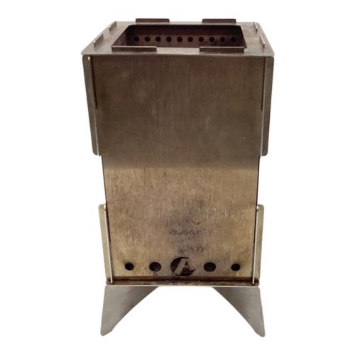 asimocrafts (アシモクラフツ) 焚火台 ケース付 (ステンレス１mmの板の為、燃焼室側のプレートは熱により変形します) a box