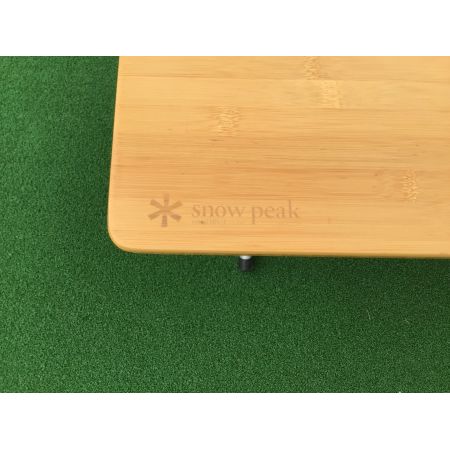 Snow peak (スノーピーク) アウトドアテーブル (約)85×50×40cm LV-100TR ワンアクションローテーブル竹