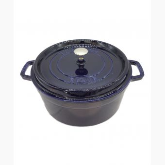 Staub (ストウブ) クッカー SIZE 約26cm グランブルー ピコ・ココット ラウンド