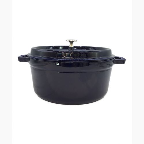 Staub (ストウブ) クッカー SIZE 約26cm グランブルー ピコ・ココット ラウンド