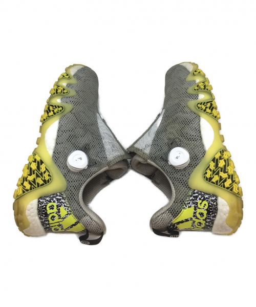 adidas (アディダス) ゴルフシューズ メンズ SIZE 28cm グレー×イエロー  コードカオス22 BOA GX0199