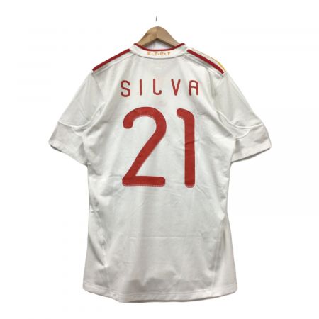 スペイン代表 サッカーユニフォーム メンズ SIZE O ホワイト ADIDAS 2011年2nd【21】ダビド・シルバ