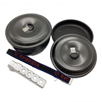 trangia (トランギア) クッカー ブラックバージョン・バンド/予備蓋/ハンドル付 ツンドラ3ミニ