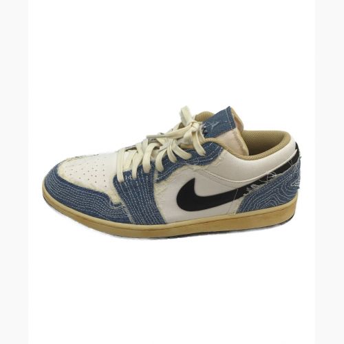 NIKE (ナイキ) スニーカー メンズ SIZE 30cm ホワイト×ブルー 2023年モデル AIR JORDAN1 LOW SE FN7670-493