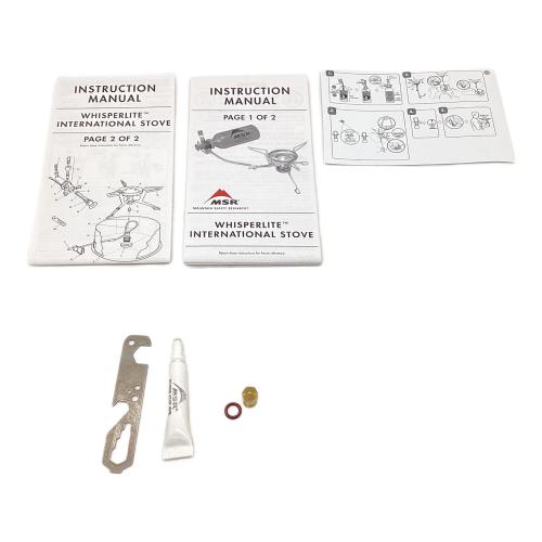 MSR (エムエスアール) ウィスパーライトインターナショナル ガソリンシングルバーナー 現行脚モデル