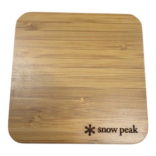 Snow peak (スノーピーク) アウトドア雑貨 ノベルティ2枚セット 竹コースター