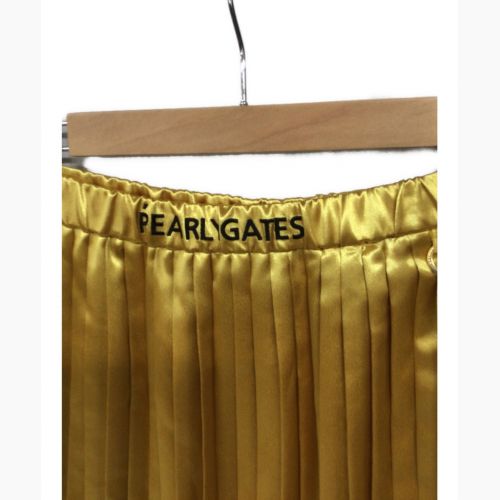 PEARLY GATES (パーリーゲイツ) たっぷりプリーツロングスカート レディース SIZE 0 ゴールド 559234008