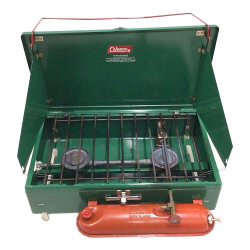 Coleman (コールマン) ガソリンツーバーナー バルブデカール無し・赤丸タンク/製造期間:1962-64年 413F 1964年1月製(推定) ヴィンテージ