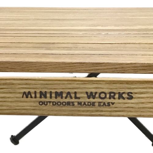 MINIMAL WORKS (ミニマルワークス) アウトドアテーブル MOCHA ROLL TABLE PAMPAS ロール ウッド