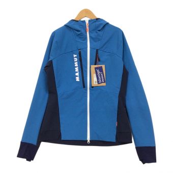 MAMMUT (マムート) トレッキングウェア(ソフトシェル) レディース SIZE M ブルー エナジーソフトシェル ハイブリッドフード ジャケット 1011-01930