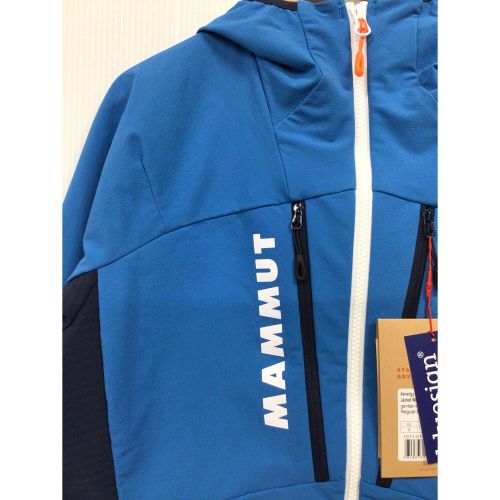 MAMMUT (マムート) トレッキングウェア(ソフトシェル) レディース SIZE M ブルー エナジーソフトシェル ハイブリッドフード ジャケット 1011-01930