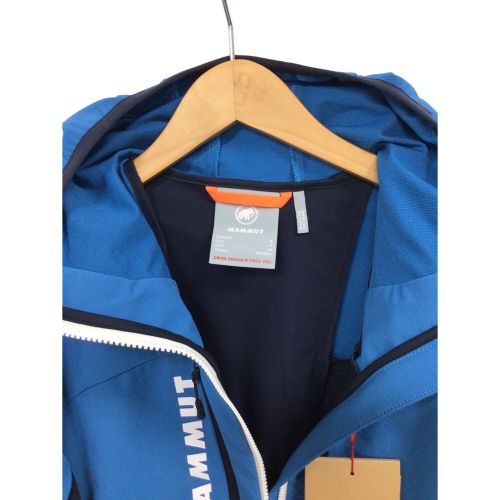 MAMMUT (マムート) トレッキングウェア(ソフトシェル) レディース SIZE M ブルー エナジーソフトシェル ハイブリッドフード ジャケット 1011-01930