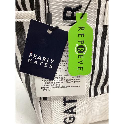 PEARLY GATES (パーリーゲイツ) ゴルフ雑貨 ホワイト×ブラック 053-3181201・カートバック 未使用品