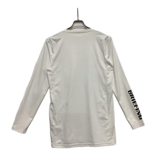 BRIEFING (ブリーフィング) ゴルフウェア(トップス) メンズ SIZE L ホワイト MS UNDER SHIRT・2023年モデル モックネック BBG231M10