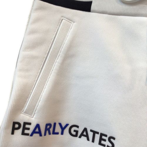 PEARLY GATES (パーリーゲイツ) ゴルフウェア(パンツ) メンズ SIZE M ホワイト 2023年モデル・チェックインレイジャガード ショートパンツ＜Relaxシリーズ＞ ハーフパンツ 053-4132327