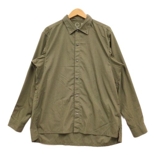 山と道 (ヤマトミチ) トレッキングウェア(シャツ) ユニセックス SIZE L オリーブ バンブーポリエステル バンブーシャツ