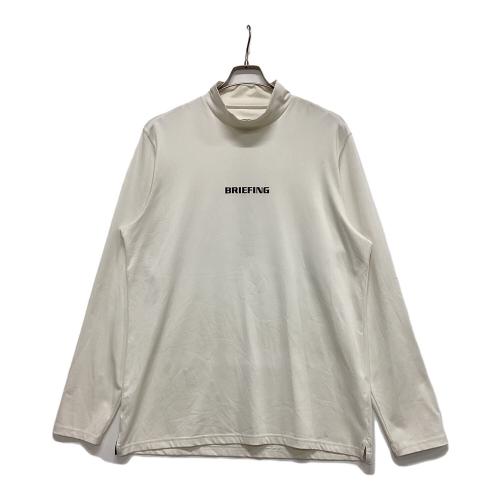 BRIEFING (ブリーフィング) ゴルフウェア(トップス) メンズ SIZE XL ホワイト ツアーLSハイネック モックネック BBG221M09