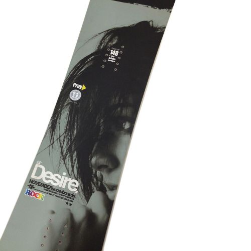 NOVEMBER SNOWBOARDS スノーボード 148cm ブラック 12/13モデル @ 2x4 ダブルキャンバー DESIRE