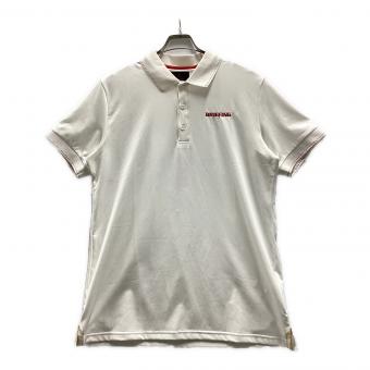 BRIEFING (ブリーフィング) ゴルフウェア(トップス) メンズ SIZE L ホワイト ツアーポロシャツ ポロシャツ BBG223M02