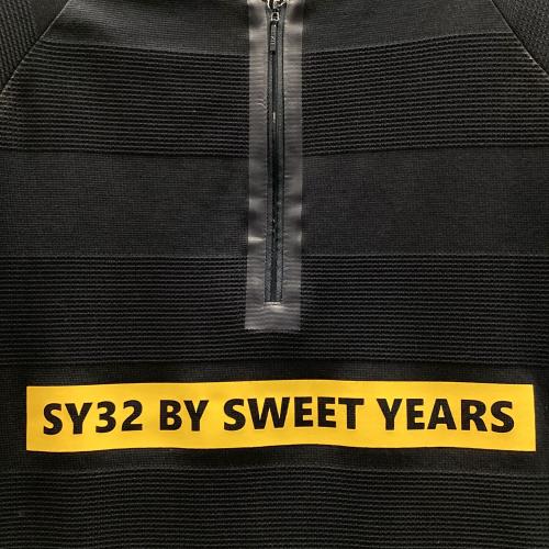 sy32 by sweet years (エスワイサーティトゥバイスィートイヤーズ) ゴルフウェア(トップス) メンズ SIZE L グレー カルビコグラデーション プルオーバー アウター SYG-22A14