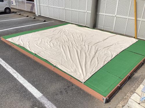 POMOLY (ポモリー) レクタタープ 煙突穴付き ハンモック向けタープ ハンモックTCタープ 445×445㎝ 2～3人用 TC素材