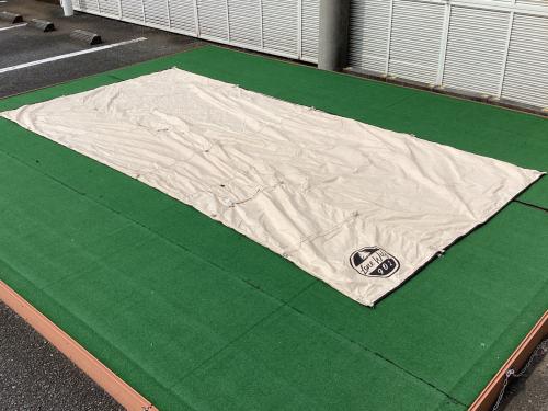 POMOLY (ポモリー) レクタタープ 煙突穴付き ハンモック向けタープ ハンモックTCタープ 445×445㎝ 2～3人用 TC素材