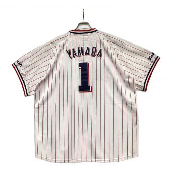 東京ヤクルトスワローズ (トウキョウヤクルトスワローズ) 応援グッズ XLサイズ ホワイト×レッド ホーム ユニフォーム 山田 哲人【1】 レプリカ