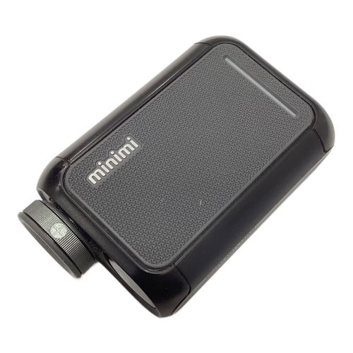 GOLFZON (ゴルフゾン) ゴルフ距離測定器 ブラック 専用ケース付 キャディトーク ミニミ