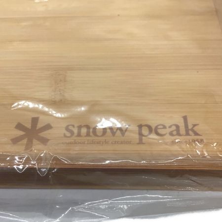 Snow peak (スノーピーク) アウトドア食器 ノベルティ オリジナル竹製トレーL｜トレファクONLINE