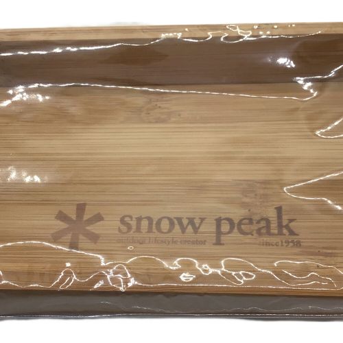 Snow peak (スノーピーク) アウトドア食器 オリジナル竹製トレーS