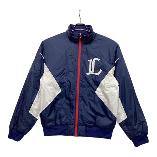 埼玉西武ライオンズ (サイタマセイブライオンズ) サテンジャケット 応援グッズ SIZE L ネイビー