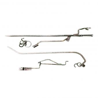 アイアン焚火ツールスタンド 焚火台用品 ランタンスタンドパーツ/エクステンションベース/ペーパーホルダー/２点吊り具/グリルネット