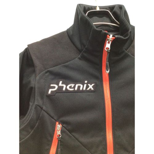 PHENIX (フェニックス) スキーウェア(ジャケット) メンズ SIZE S ブラック ミドルウェア チームソフトシェルジャケット PUA72KT26