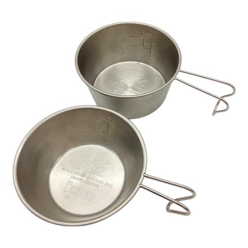 M16 (エムシックスティーン) シェラカップ シェラカップ×2、トング 伊勢丹 シェラカップセット