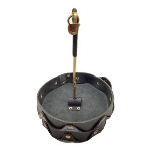 GRIND RODGE 収納ケース レザー 生刷り使用 グラインドロッヂ ボアブレザーワークショップ 希少品 Boab leather works モスキートコイルケース真鍮スタンドセット