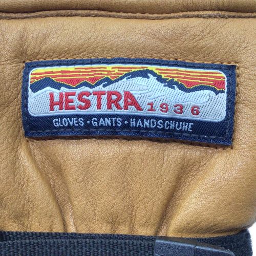 HESTRA (ヘストラ) グローブ SIZE 9 ブラウン スリーフィンガーグローブ