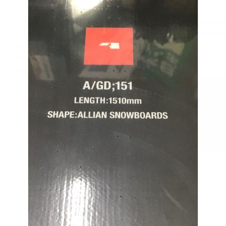 ALLIAN (アライアン) スノーボード 151cm ブラック 2022-23モデル 2x4