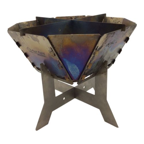 Flat Field (フラットフィールド) 焚火台 チタン製 桜炎