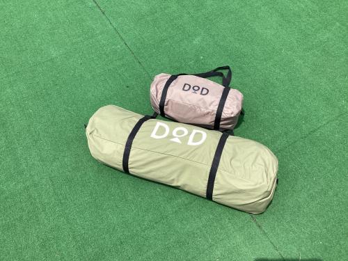 DOD (ディーオーディー) ソロテント T3-594-KH/T2-657-BR ヌノイチM/ワラビーテントセット 540×432㎝(布サイズ)/200×120㎝(ワラビーテントサイズ) 1人用