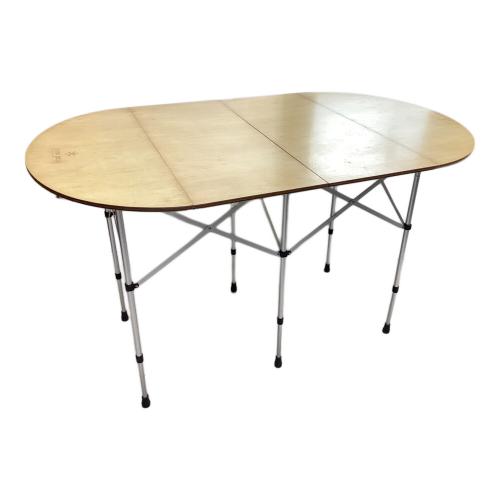 Snow peak (スノーピーク) アウトドアテーブル LV-31 シナベニア ナチュラル フォールディングテーブル オーバル