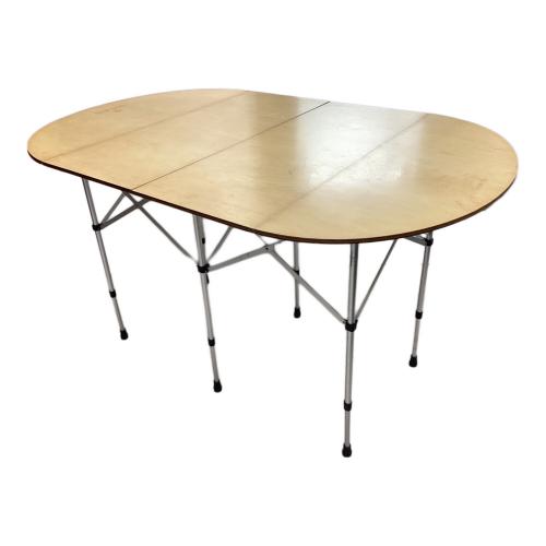 Snow peak (スノーピーク) アウトドアテーブル LV-31 シナベニア ナチュラル フォールディングテーブル オーバル