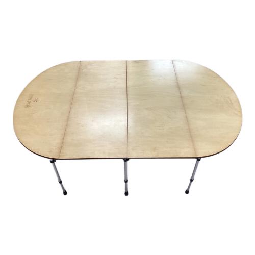 Snow peak (スノーピーク) アウトドアテーブル LV-31 シナベニア ナチュラル フォールディングテーブル オーバル