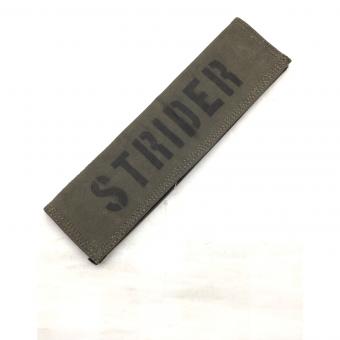 STRIDER KNIVES (ストライダーナイフ) 収納ケース オリーブ ステンシルロゴプリント有 ベルクロナイフケース