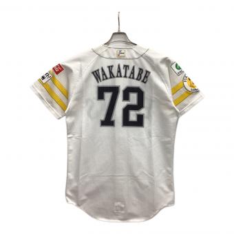 福岡ソフトバンクホークス (フクオカソフトバンクホークス) 応援グッズ サイズタグ無し ホワイト 若田部 健一【72】 Majestic製 @ ユニフォーム 2022年実使用(コーチ時代)モデル プロ仕様モデル