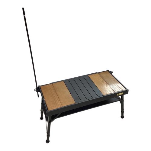 WAQ (ワック) アウトドアテーブル ブラック×ウッド Multi Low Table-S