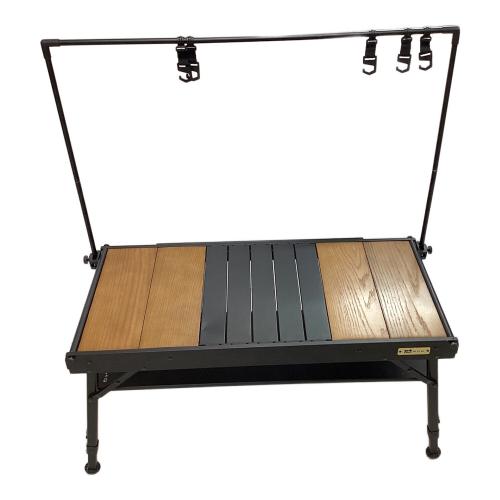 WAQ (ワック) アウトドアテーブル ブラック×ウッド Multi Low Table-S