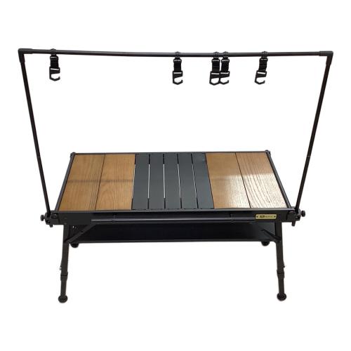 WAQ (ワック) アウトドアテーブル ブラック×ウッド Multi Low Table-S