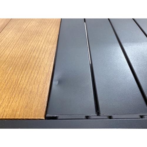 WAQ (ワック) アウトドアテーブル ブラック×ウッド Multi Low Table-S